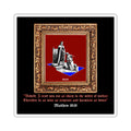 "Knighted Scripture" - 5" x 5" Square Sticker