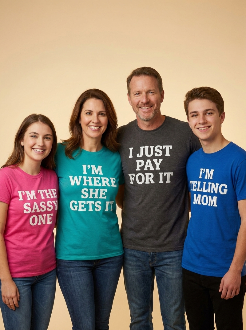 "Where She Gets It" — Family of 4